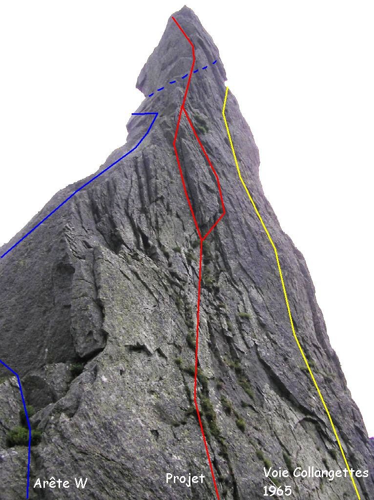 Face W de l'Aiguille du Moine (Chaudefour, 63)