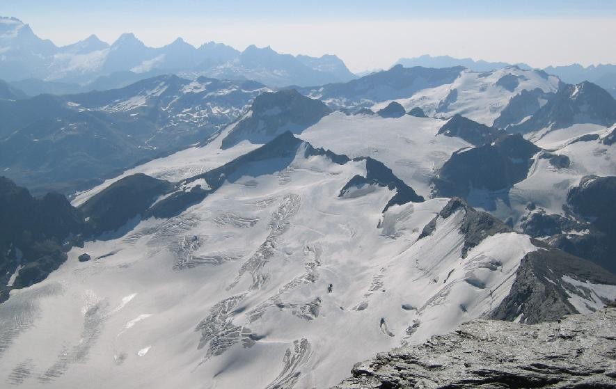 Ghiacciaio Gliairetta - vue depuis sommet de la Gde. Sassière