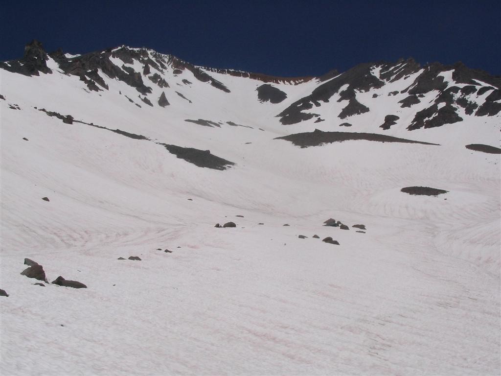 vue d'avalanche gulch depuis la cote 2800 m