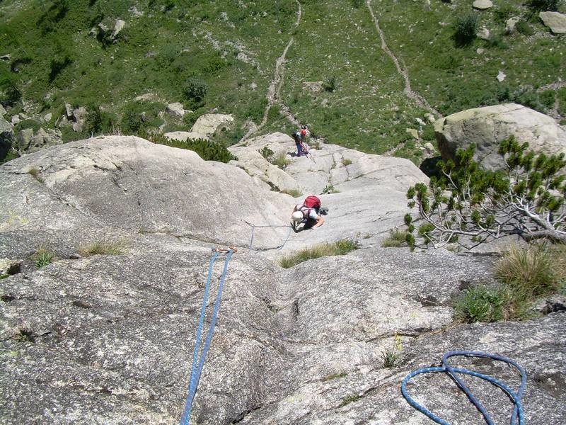 Dièdre magnifique dans la Cocarde à la Poire d'Ailefroide