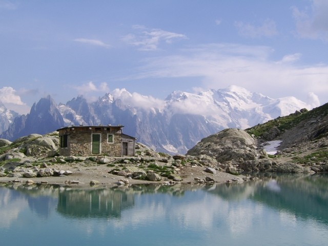 Le Mt Blanc et Le lac Blanc
