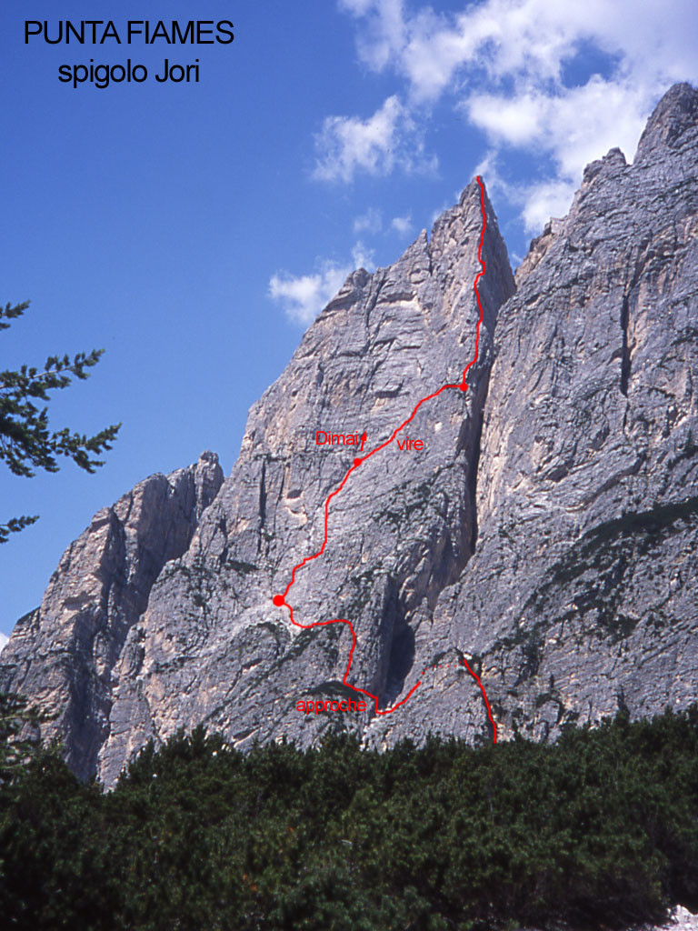 Punta Fiames - spigolo Jori