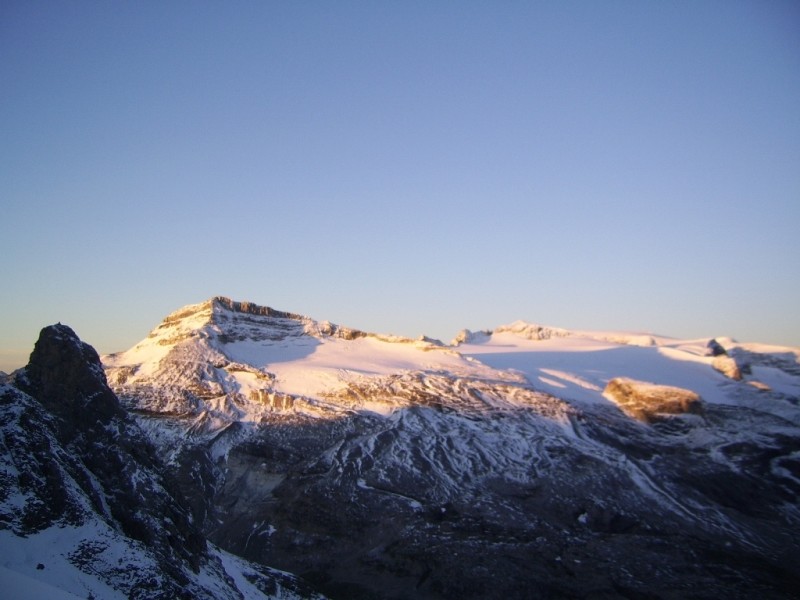 Vue sur Le glacier de la Vanoise depuis le Glacier des Grands Couloirs