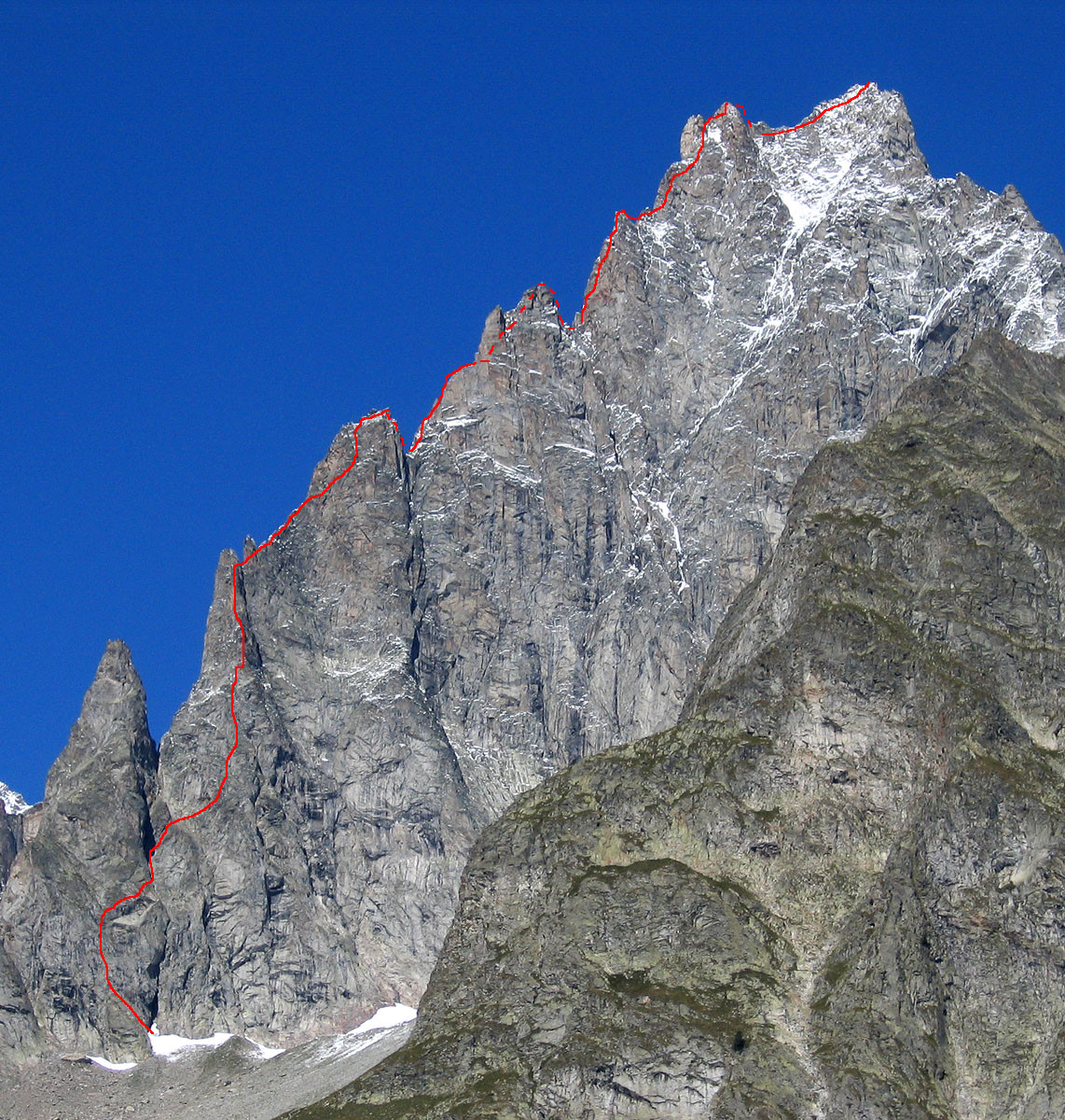 Aiguille Noire de Peuterey : S ridge - Camptocamp.org