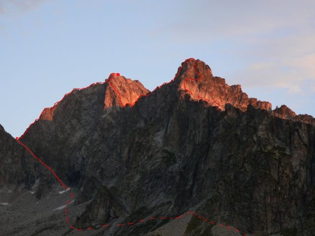Arete des 3 conseillers et arete nord du Ramougn