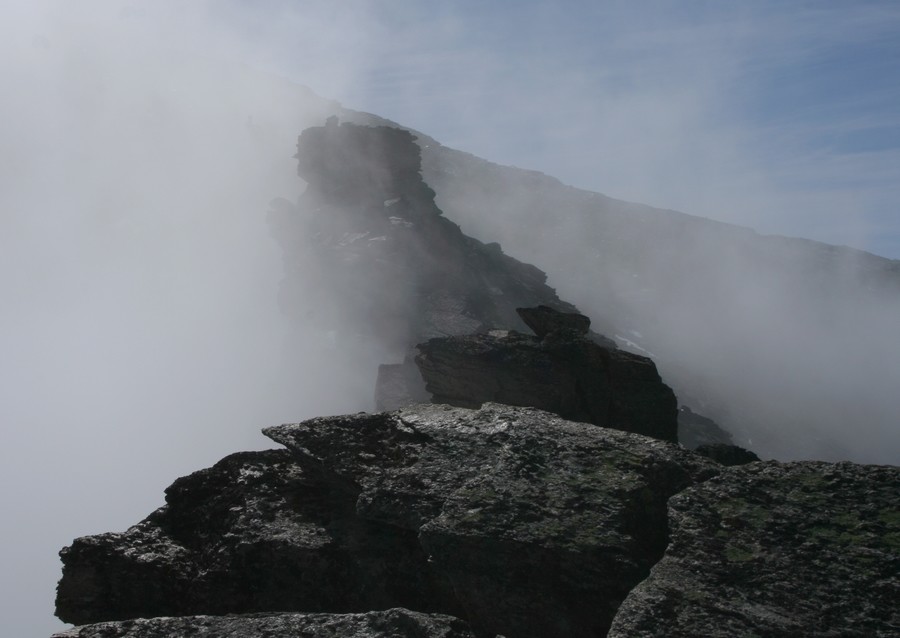 L'arête de l'Aiguille Percée