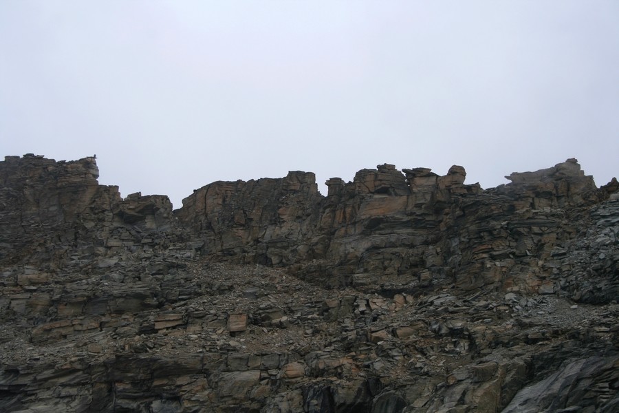 L'arête de l'Aiguille Percée -vue générale