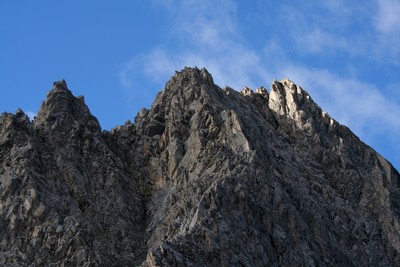 L'arête E de l'aiguille de la Vanoise - vue du Nord