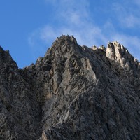 L'arête E de l'aiguille de la Vanoise - vue du Nord