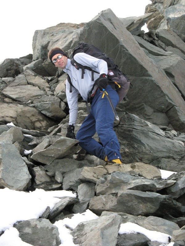 Migou en pleine action sur l'Arête du Crêt