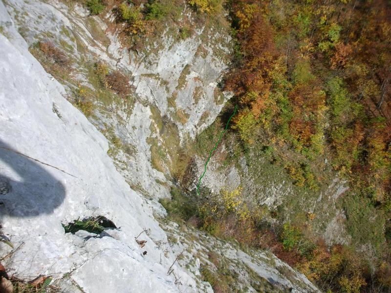 La traversée sous la cascade