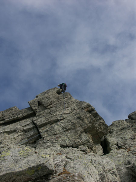 Cime des Planettes, dernière longueur.
