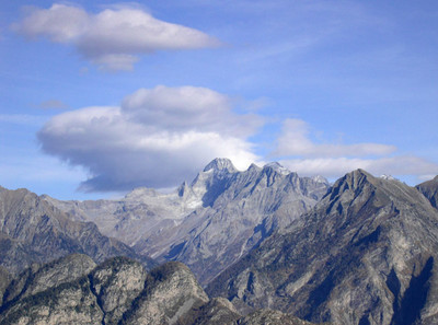 Il Badile e il Cengalo dalla Cima delle Dune / Balzun Il Badile e il Cengalo dalla Cima delle Dune / Balzun