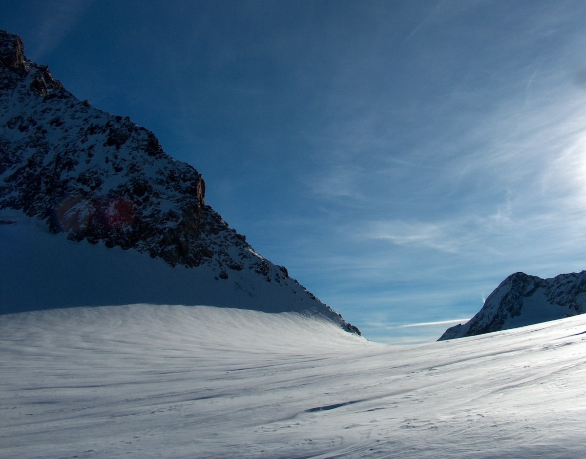 Le Col des Quirlies, versant Nord.