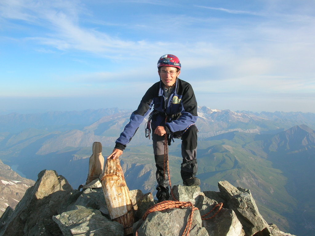 Max au sommet de la Meije