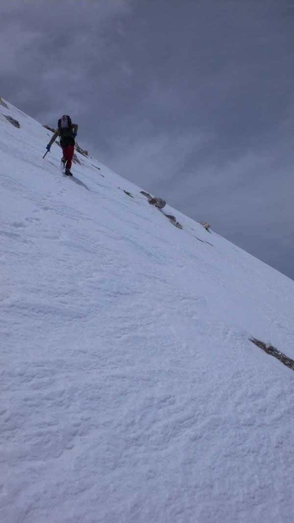 pente finale à 5600m.