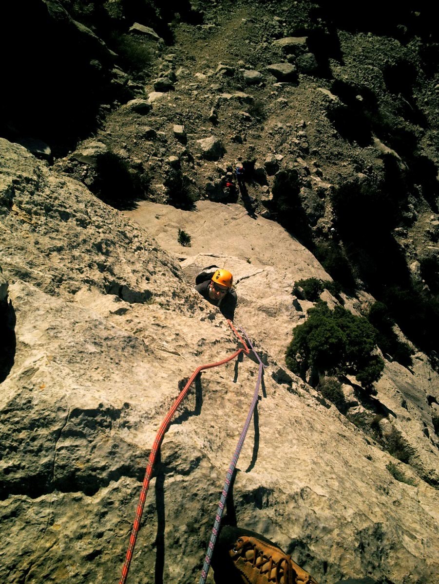 Yann et Sylvain dans le Petit Dru - Vingrau