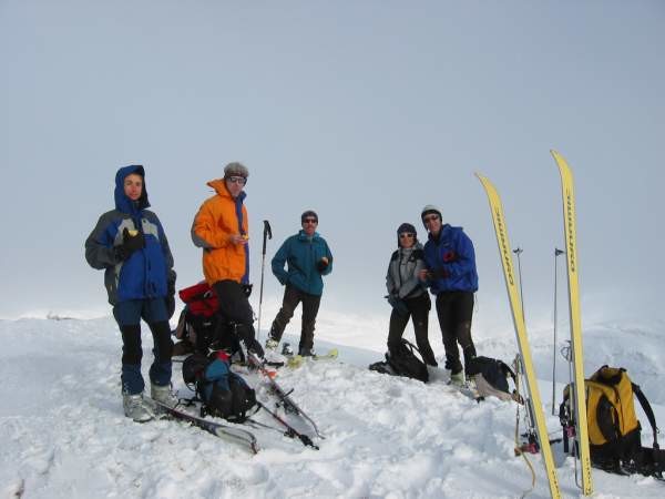 Il gruppo in cima allo Schiahorn