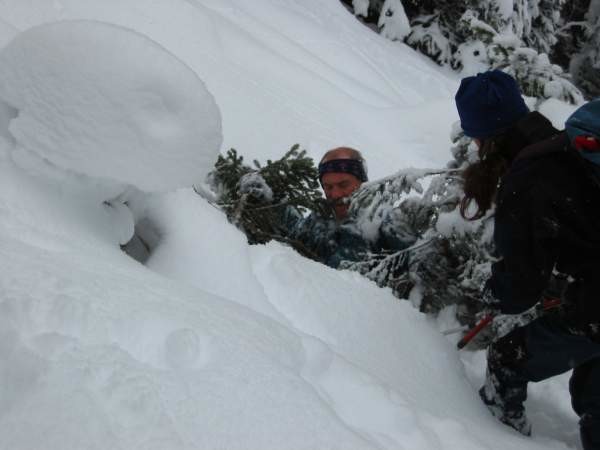 Salendo allo Schiahorn nel primo tratto di bosco