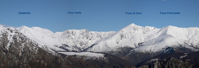 Panorama della testata della val Cavargna Panorama della testata della val Cavargna