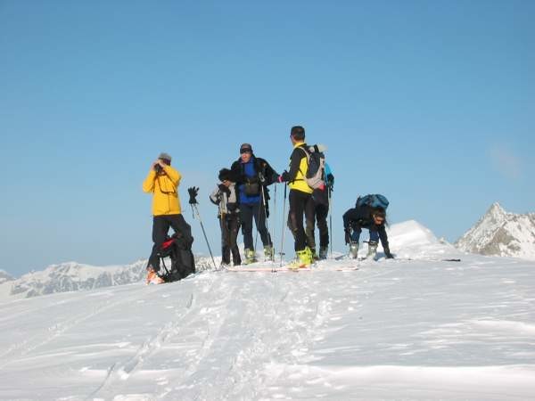 IIl gruppo in cima al Pazolastock