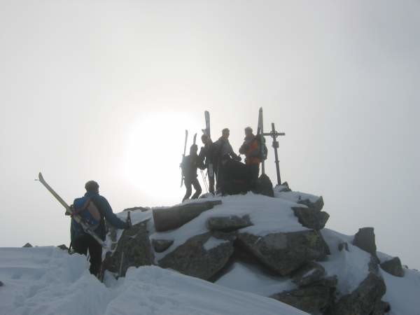 Il gruppo in cima al Badus