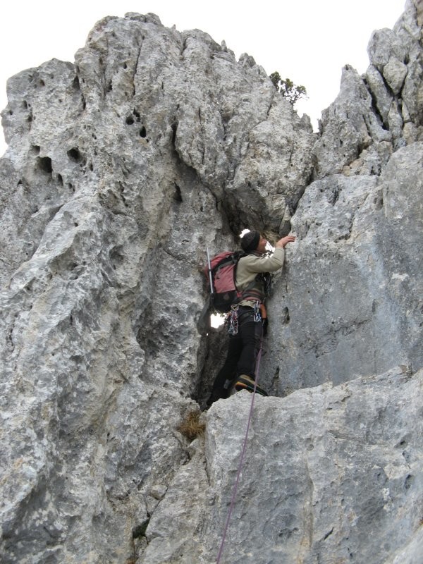 Pierre ds le passage du trou
