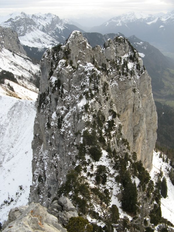 La vue sur les Dents depuis la Dent Centrale