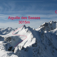 Aiguille des Sasses, parte finale