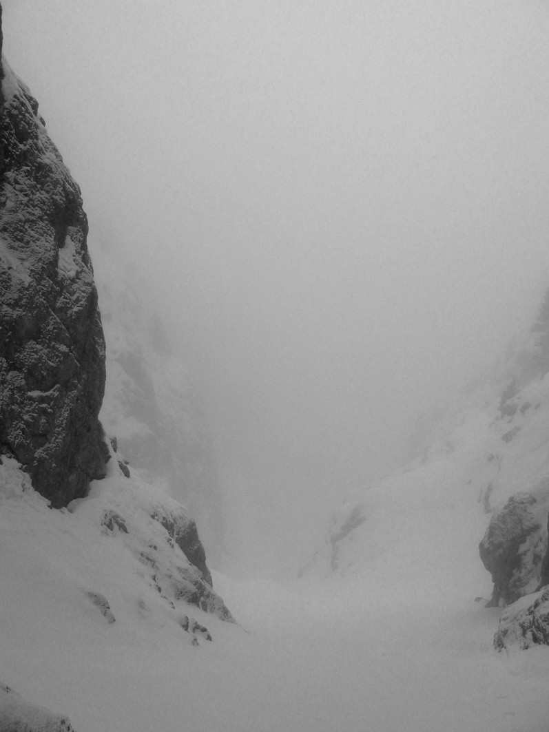 couloir Nathalie en face ouest du Pélago