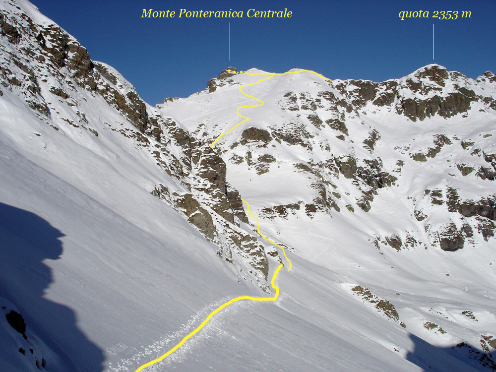 versante meridionale del Monte Ponteranica Centrale.