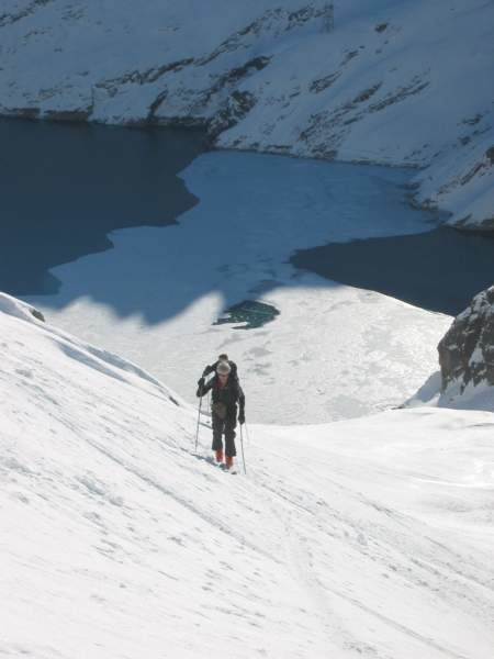 Salendo al passo Valleggia occ.