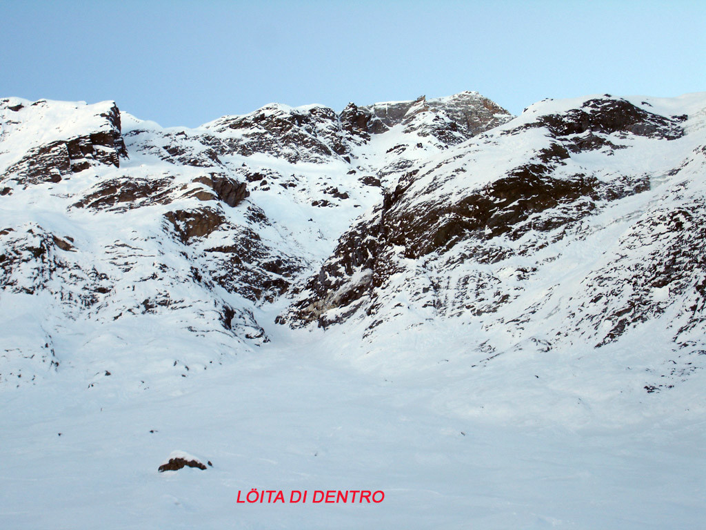 L'uscita del canale in Löita di Dentro.