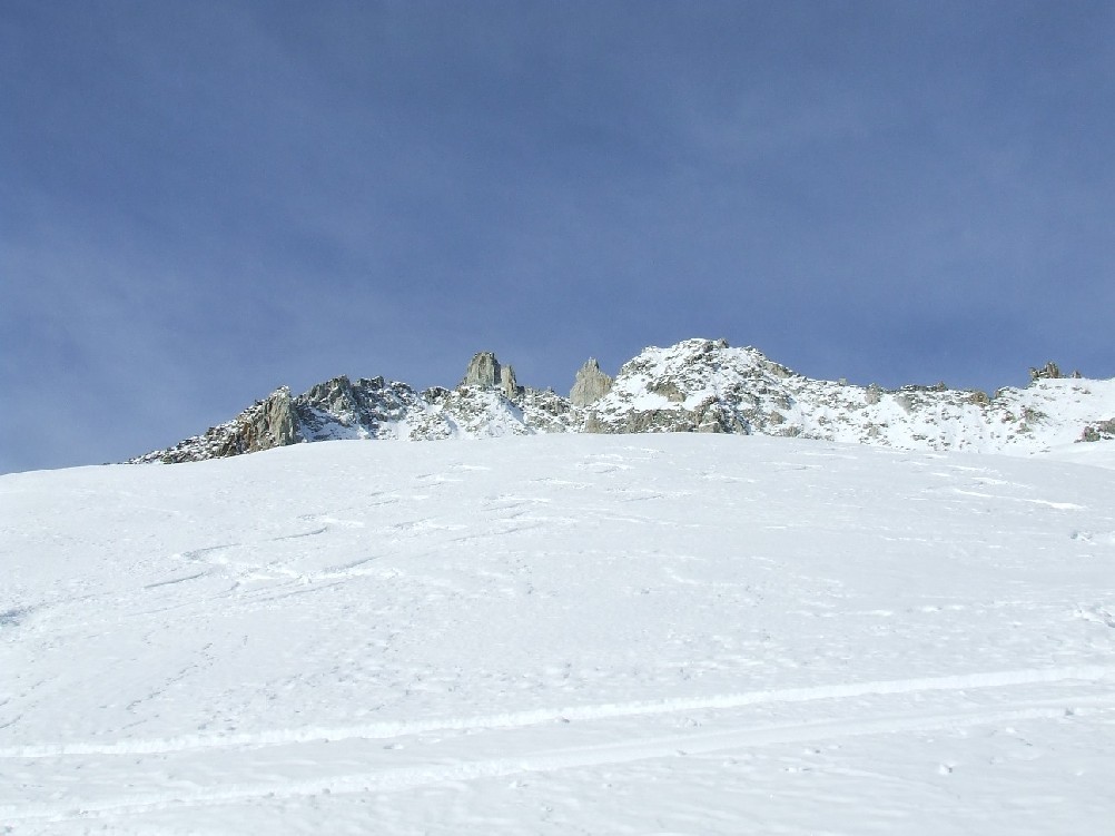 la discesa dal pizzo pesciora