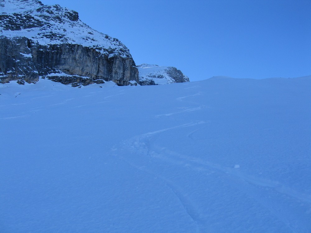 Splendidi pendii di discesa (variante), praticamente vergini e con la migliore neve di questa nuova stagione