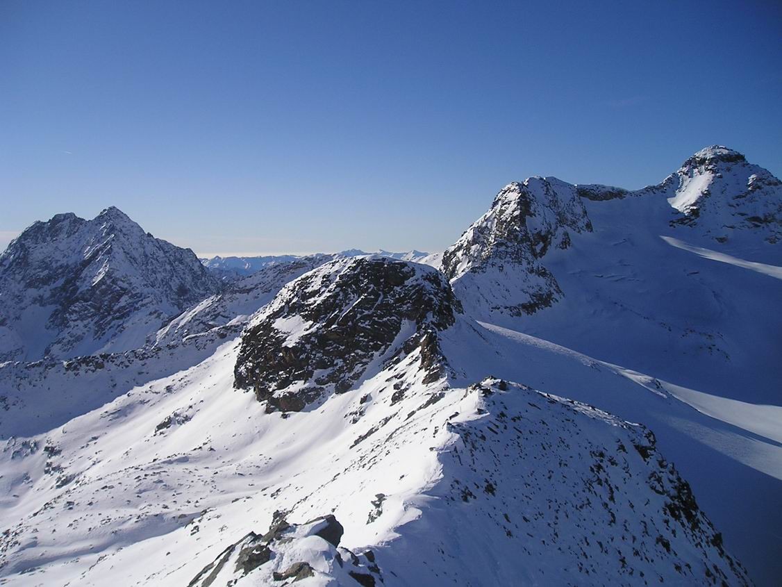 da destra: P.Scalino e Cima Val Fontana visti dal Piz Cancian