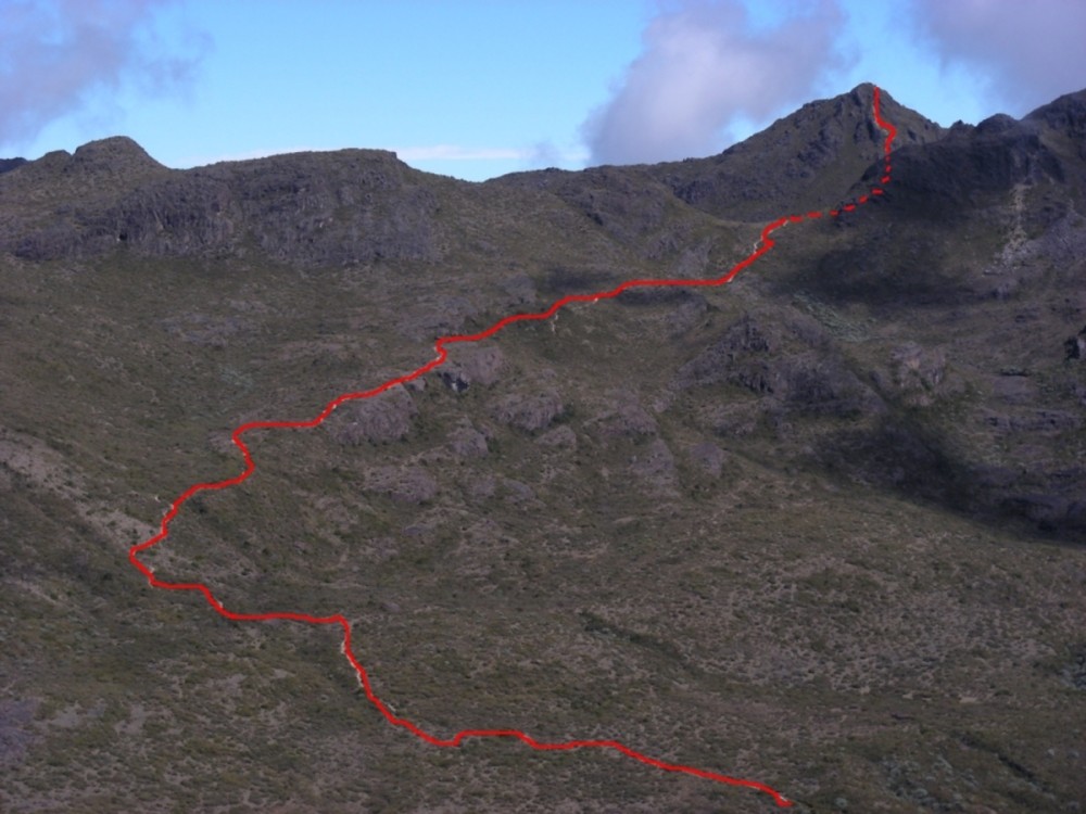 Cerro Chirripo (voie normale depuis Base Crestones)