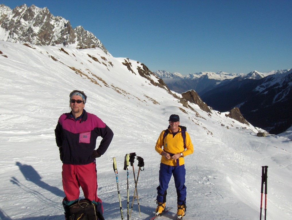 Montée au Petit col Ferret