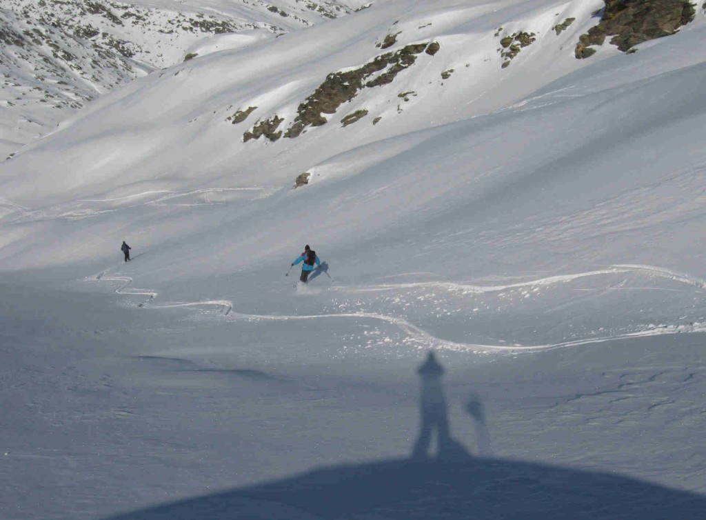 Discesa nel vallone verso Passo dell'Uomo