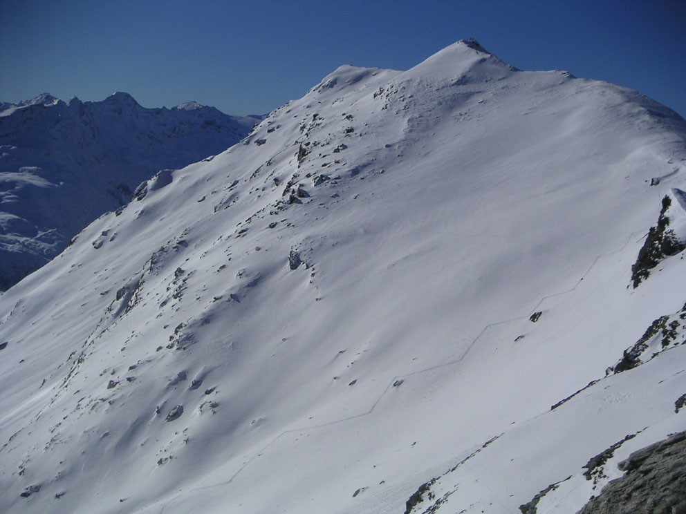 Il Valserhorn dalla q. 2799