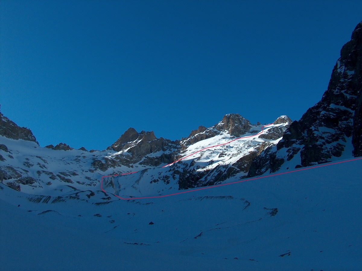 La partie haute du Vallon du Clot des Cavales.