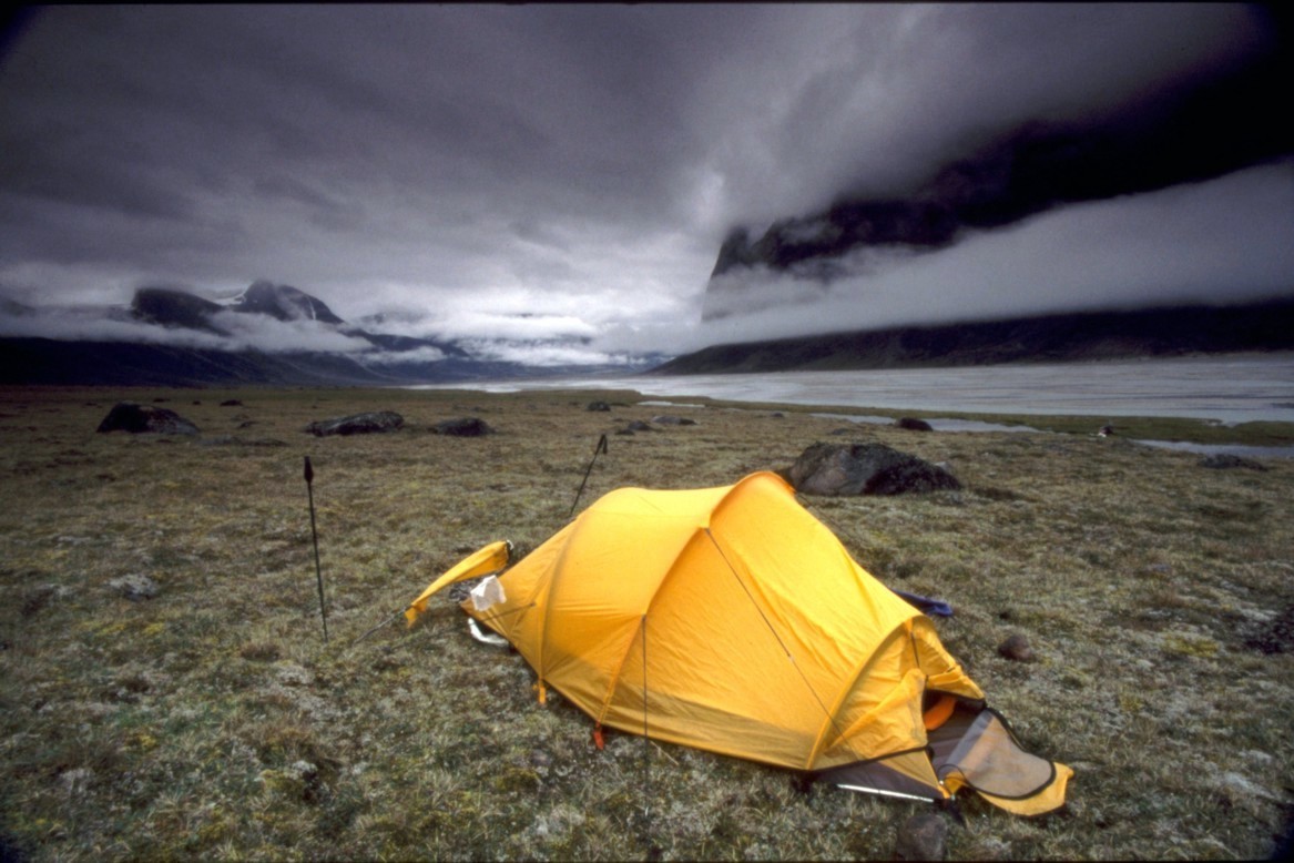 bivouac, terre de baffin