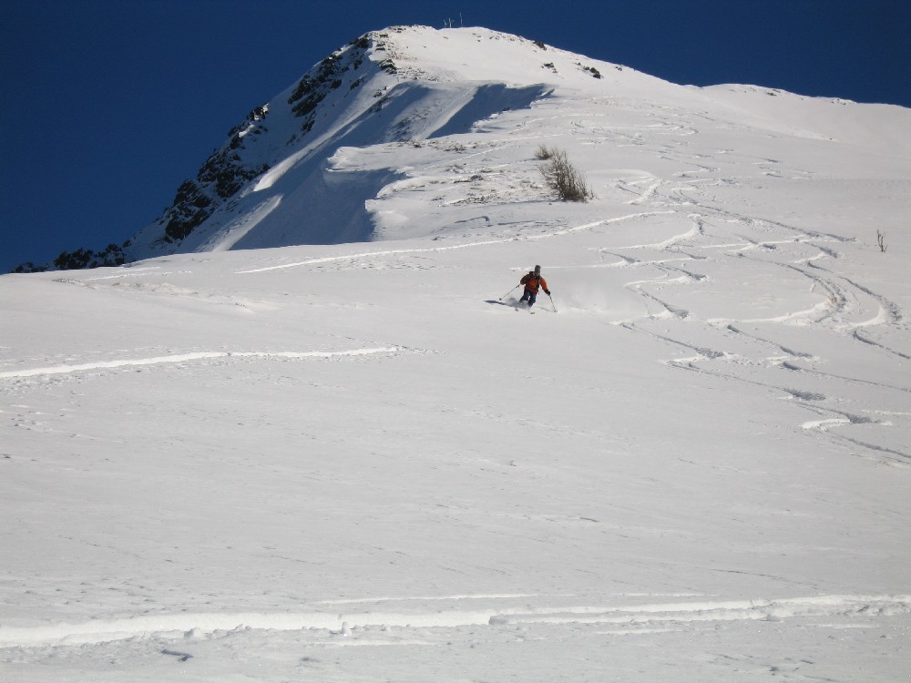 Il tratto finale del crestone che porta in cima