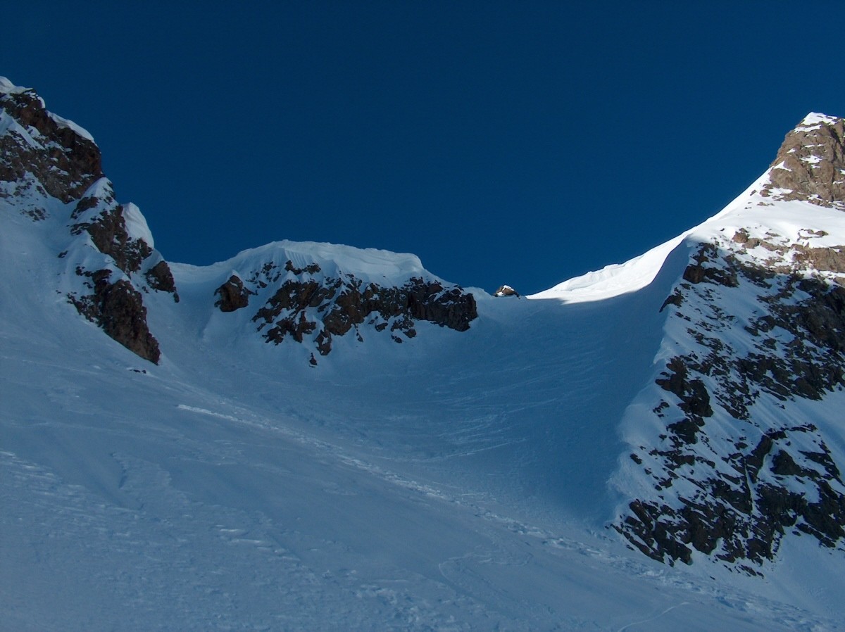 La dernière pente sous le Col de Roche Noire.