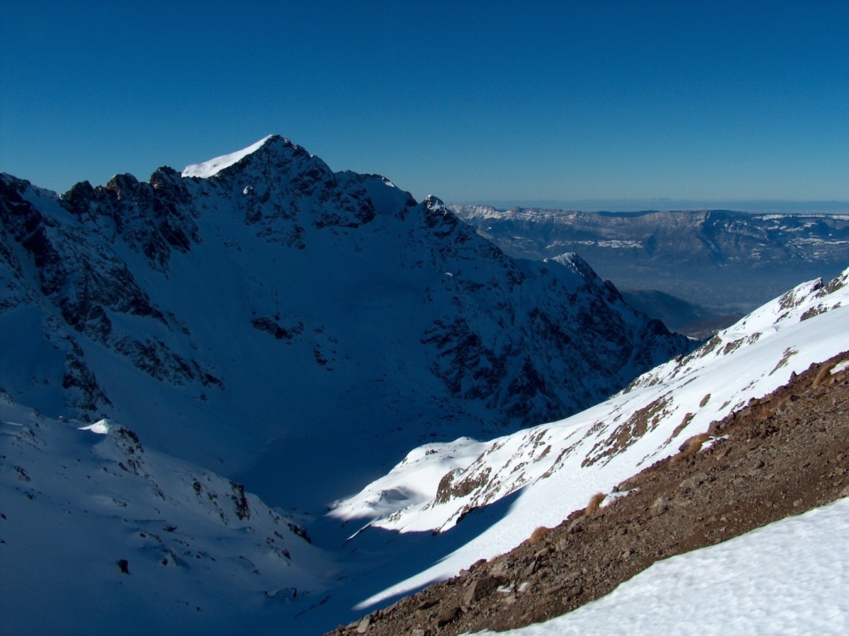 Du Col de Roche Noire vers l'Ouest.