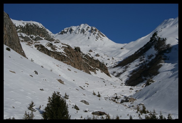 Col de la Charbonnière - la vallon de la Portette