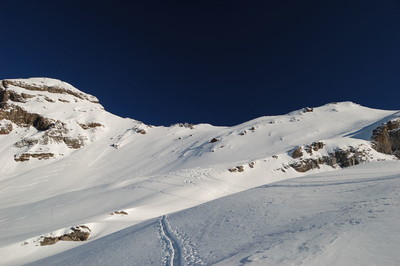 salendo verso la Pte d'Anterne ( a destra ) salendo verso la Pte d'Anterne ( a destra )
