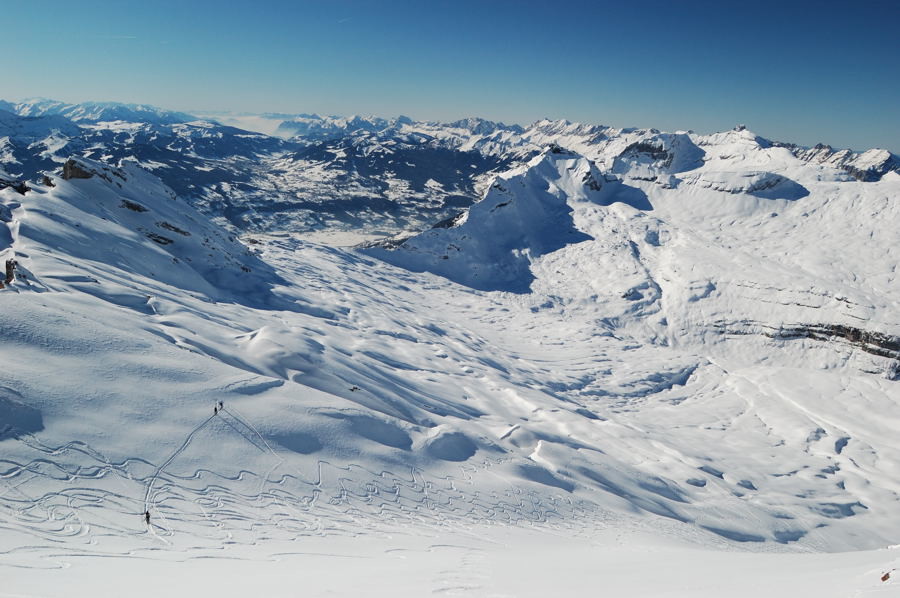 Pte d'Anterne: l'itinerario dalla vetta
