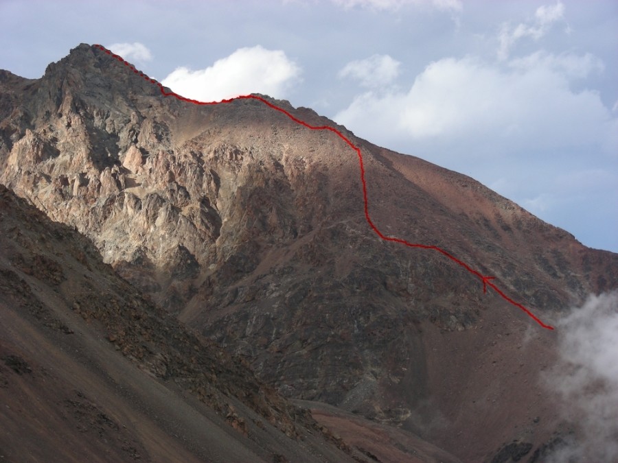 Le San Bernardo vu depuis Piedras Grandes
