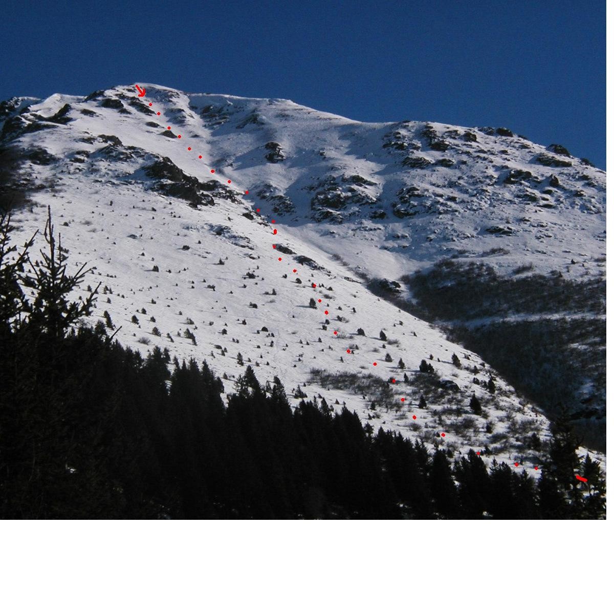 descente Jas des Lièvres